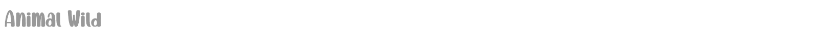 Animal Wild font preview